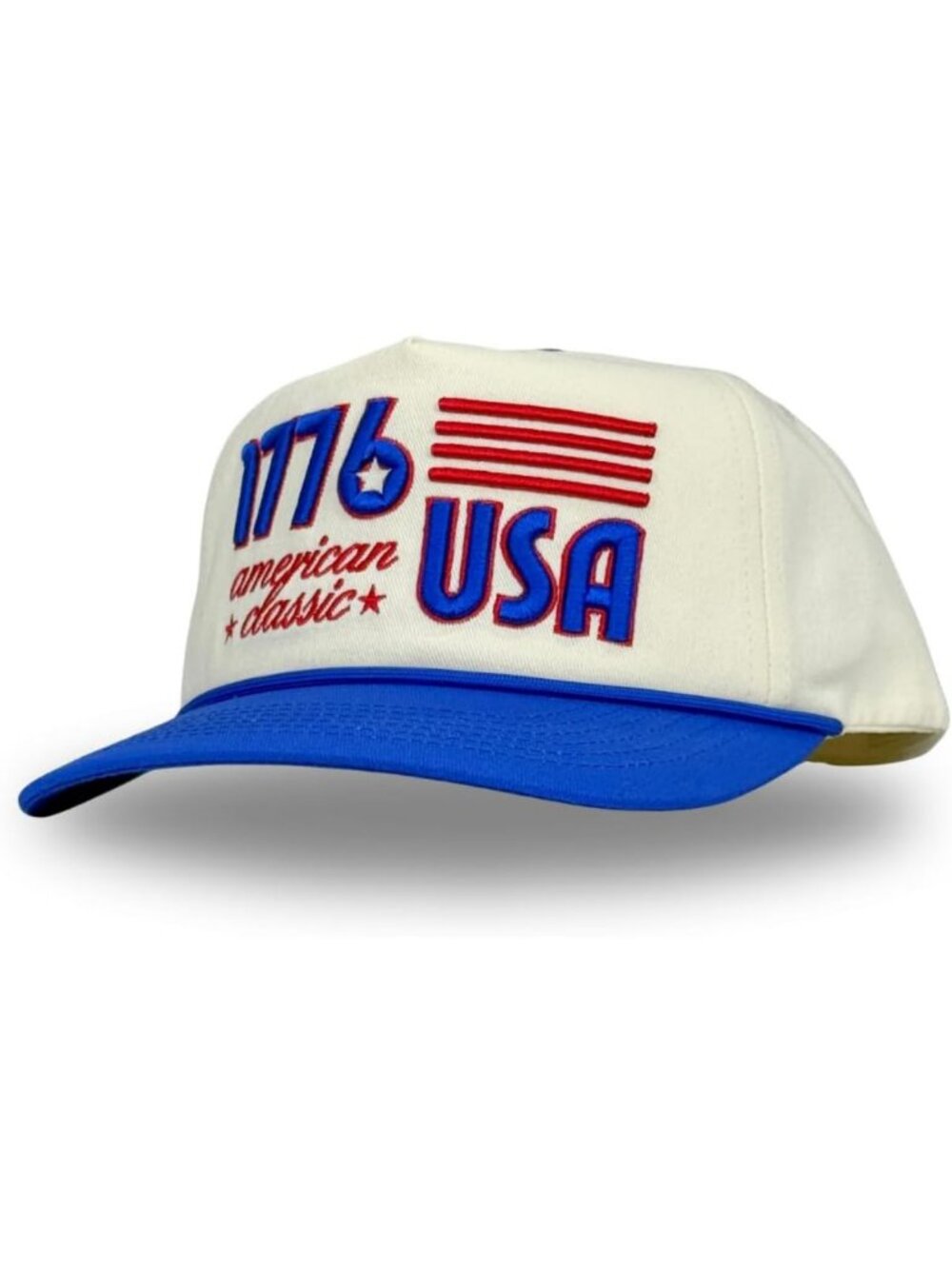 Vintage Unstructured Cotton Flat Bill Snapback Hat | Low Profile Fishing